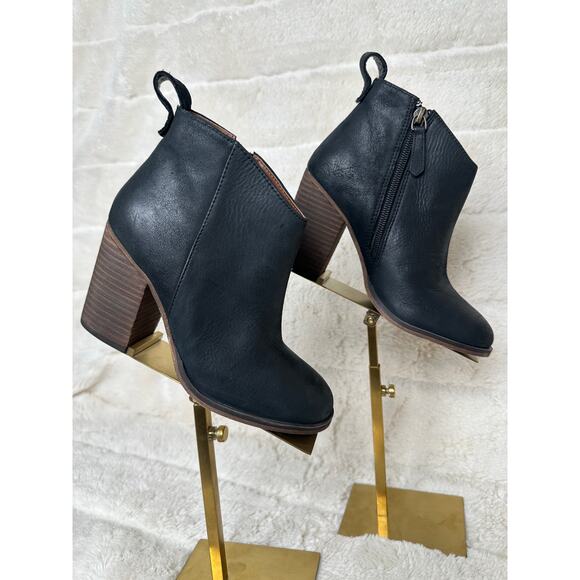 BP LANCE 4 M Bootie NWOB Leather Heel side zip ankle - Picture 1 of 6